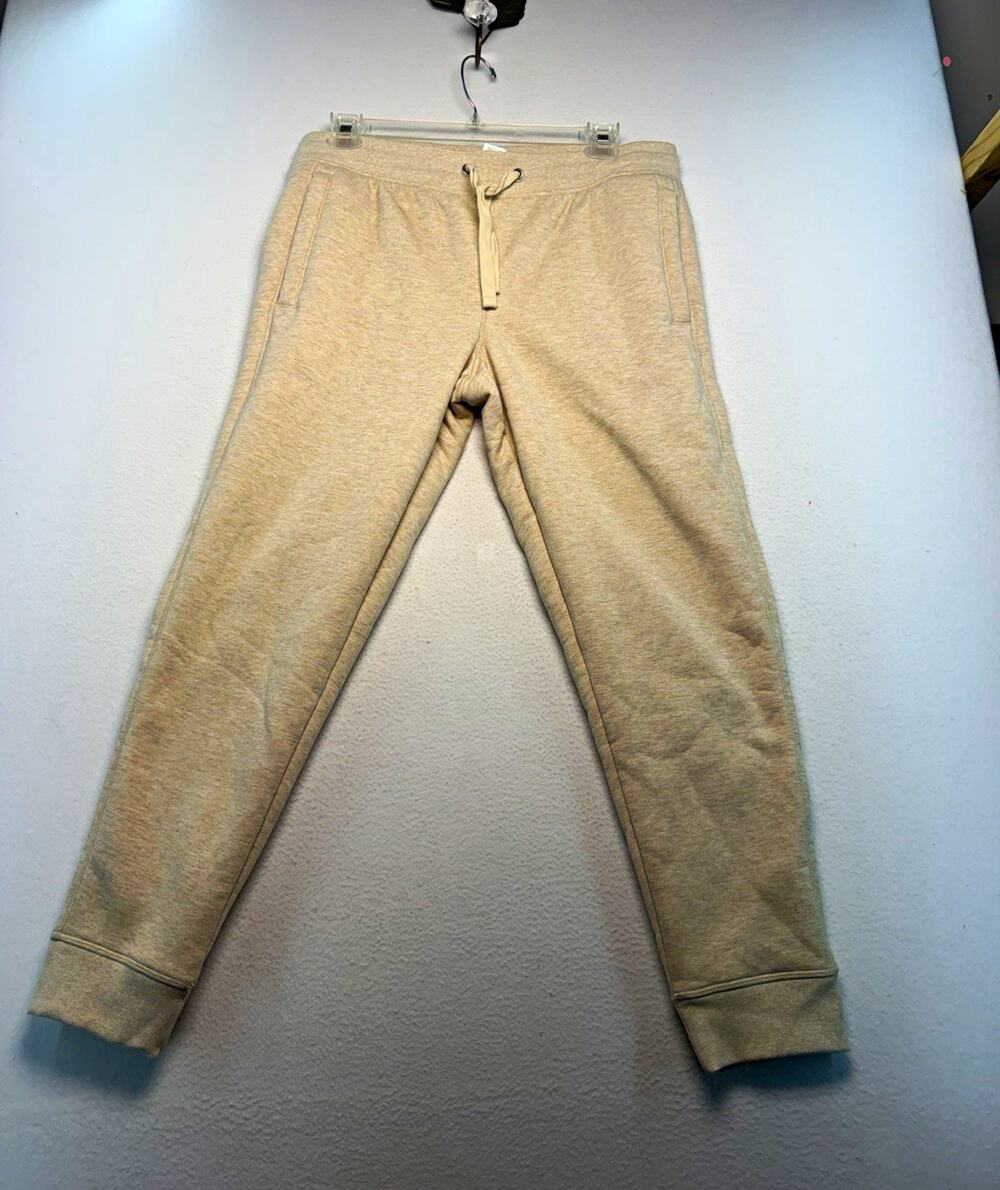 Member's mark women’s sherpe lined heather cream jogger pants drawstring L